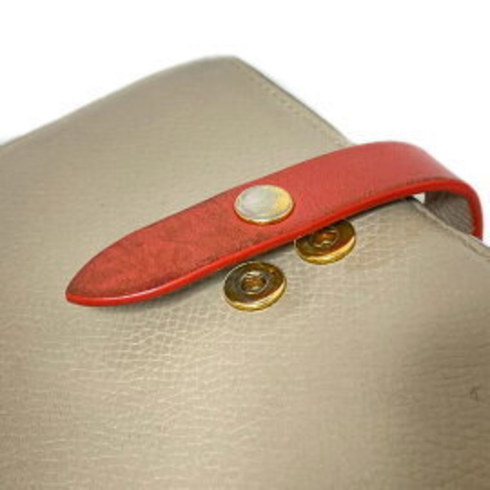 Celine Multi Function Wallet Beige Red Leather - image 6